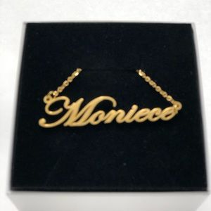 14K Gold Plated Name Necklace  - Moniece